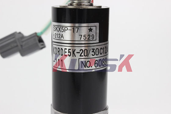 K3V112 máquina escavadora Solenoid Valve Kobelco SK250-8 KDRDE5K-20/30C12A-111